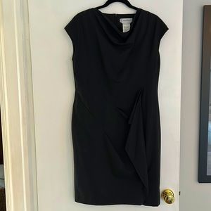 MaxMara Dark Gray Tailored Wool Dress